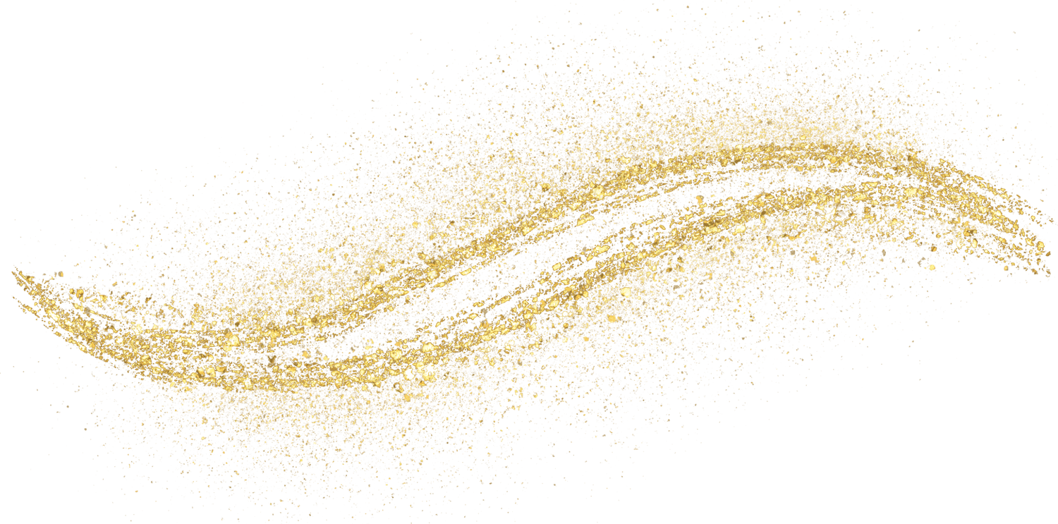 gold glitter shiny sprinkles curve